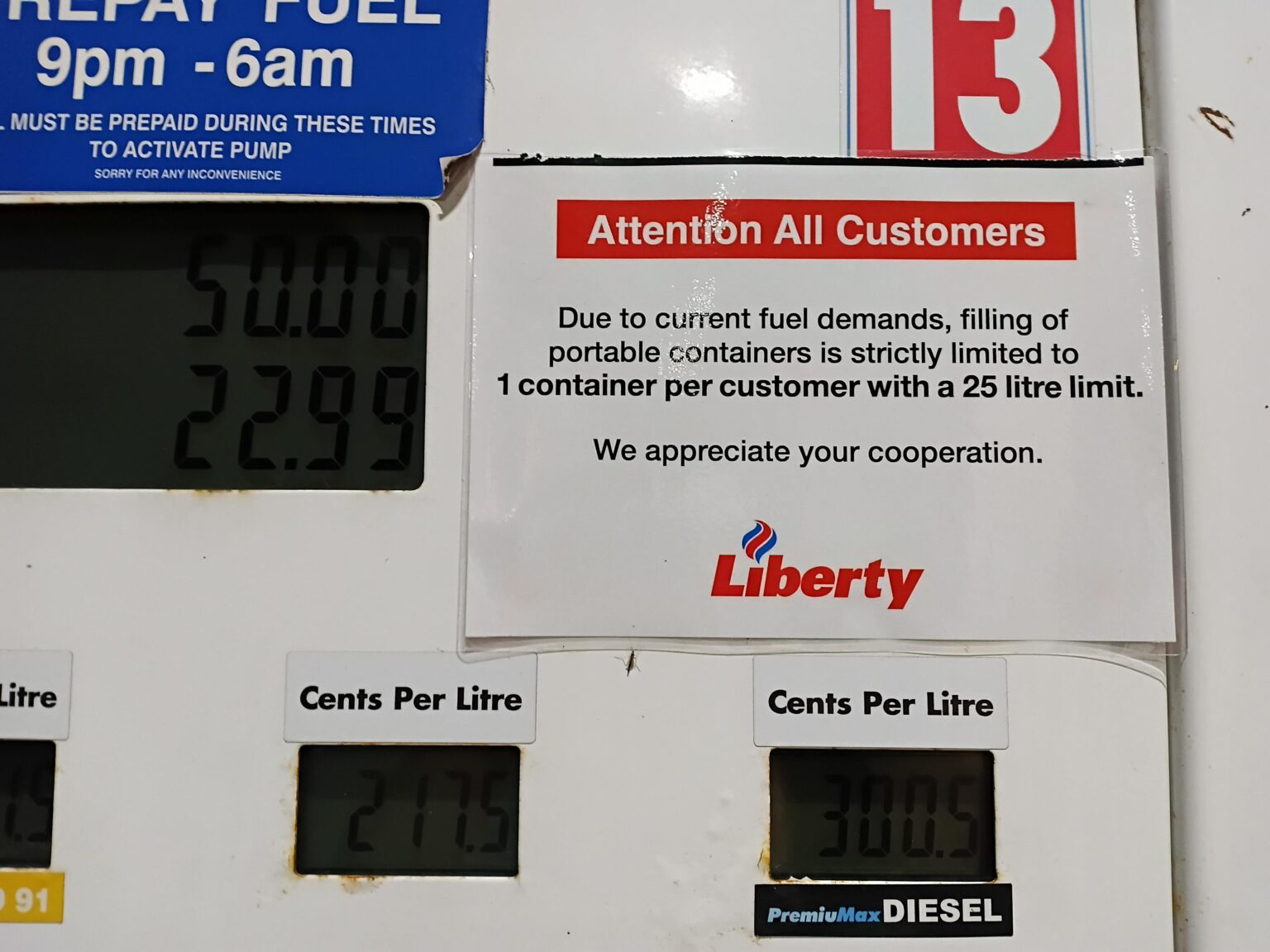 Finally seeing this at petrol stations.