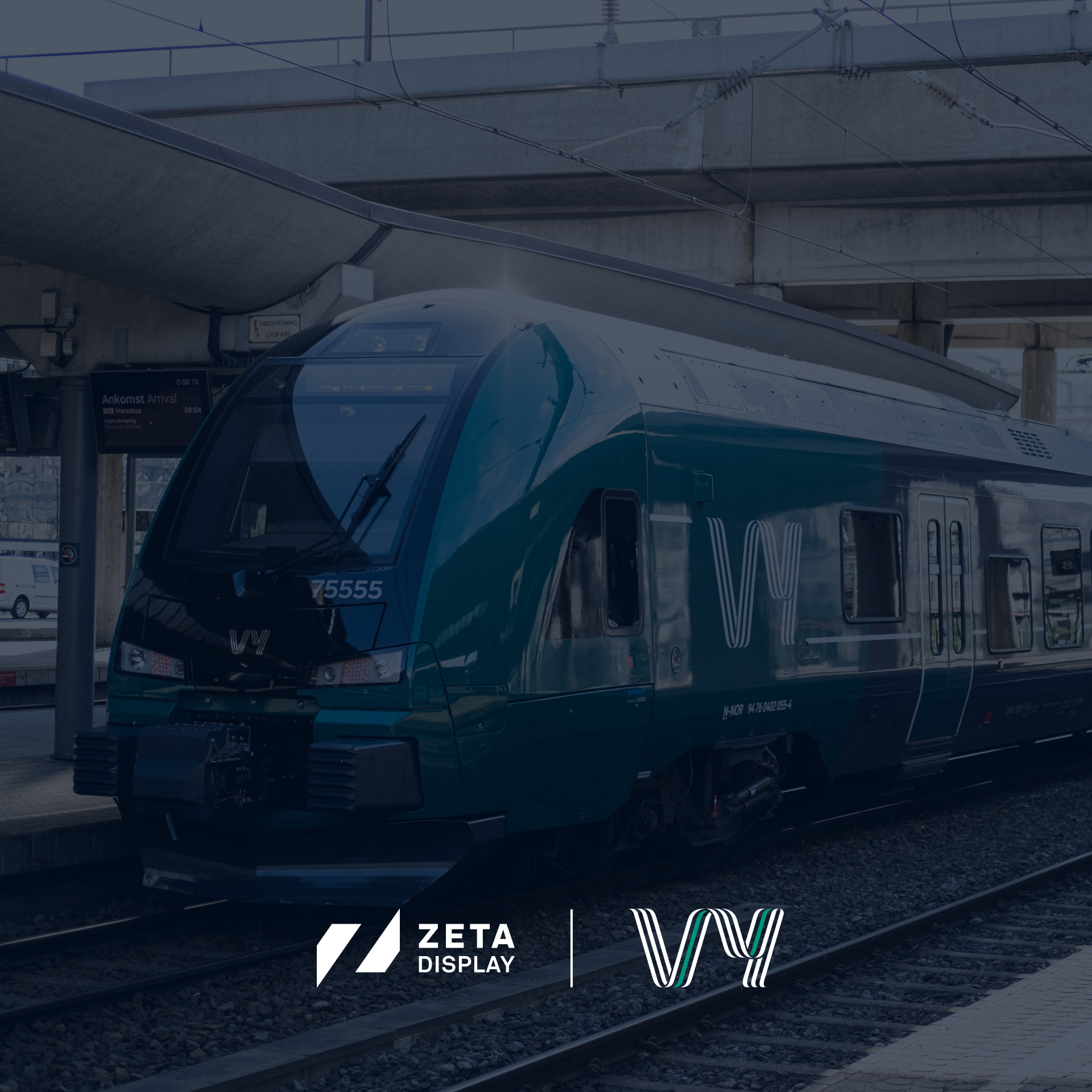 ZetaDisplay secures landmark onboard commerce media and DOOH contract with Vy, Norway’s national rail operator