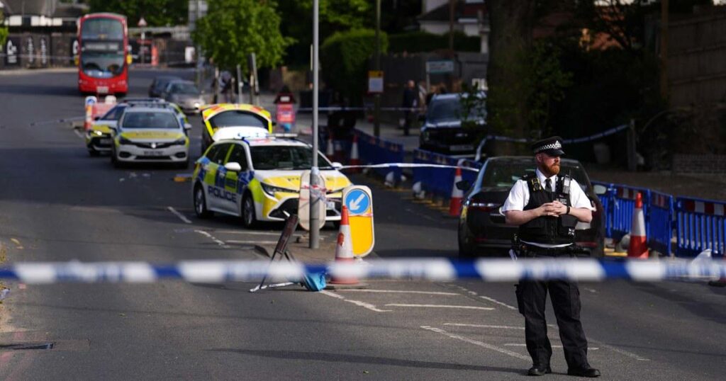 NBC News video of a knife attack at a UK synagogue earlier today.