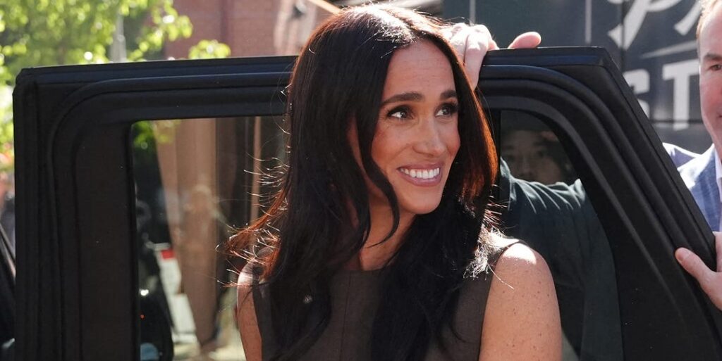 Meghan Markle Continues Her Australia Tour Style Streak With an Olive Dress and Tights