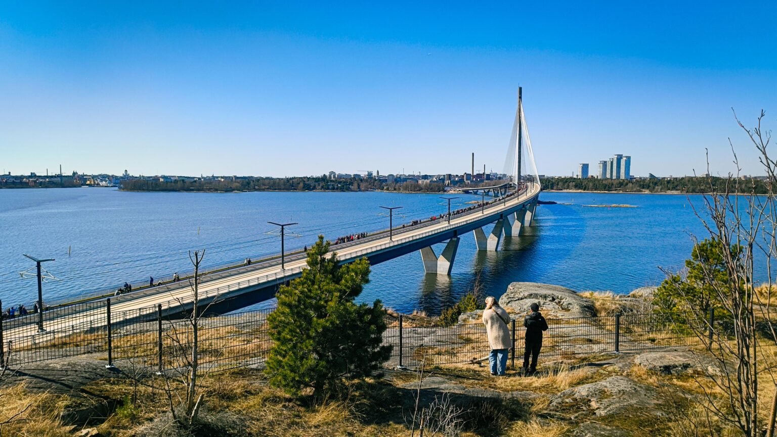 Feels like the entire Helsinki Greater population took a walk on this bridge this weekend