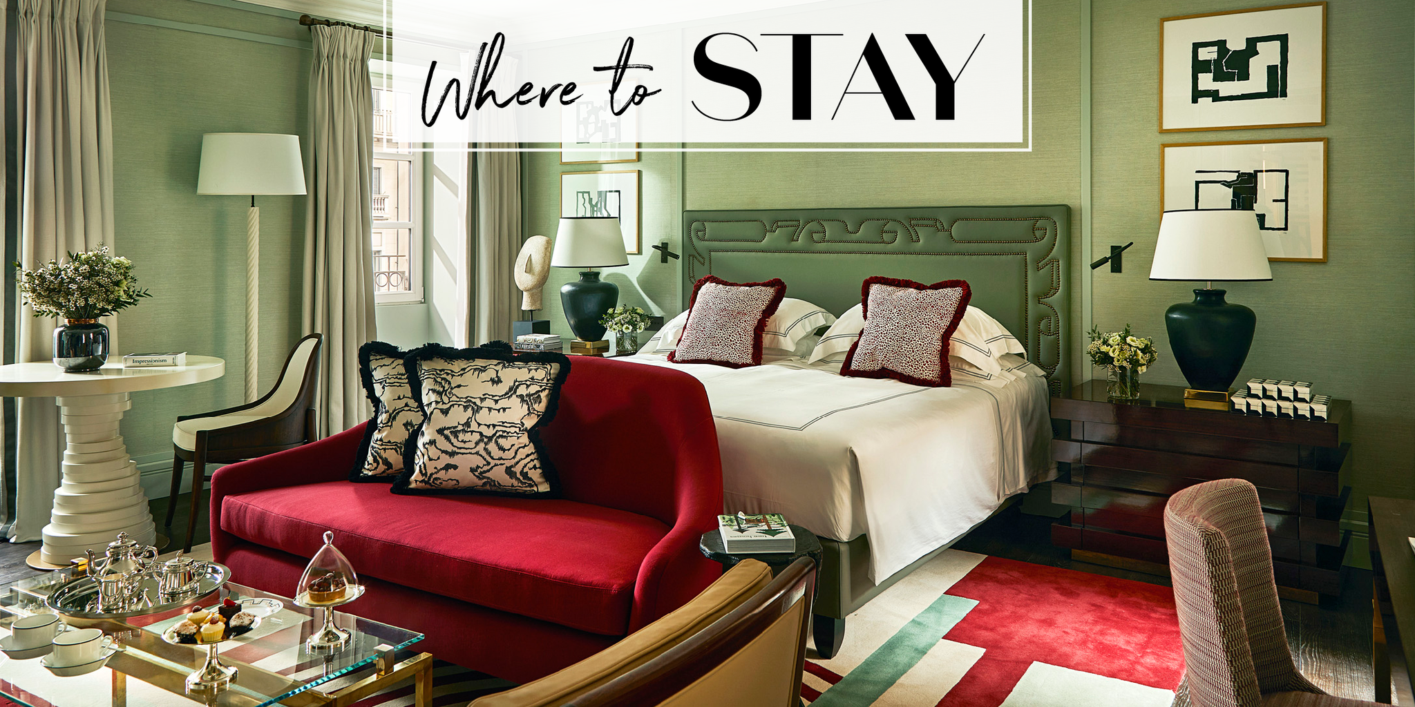 Stylish hotel room featuring a modern design.