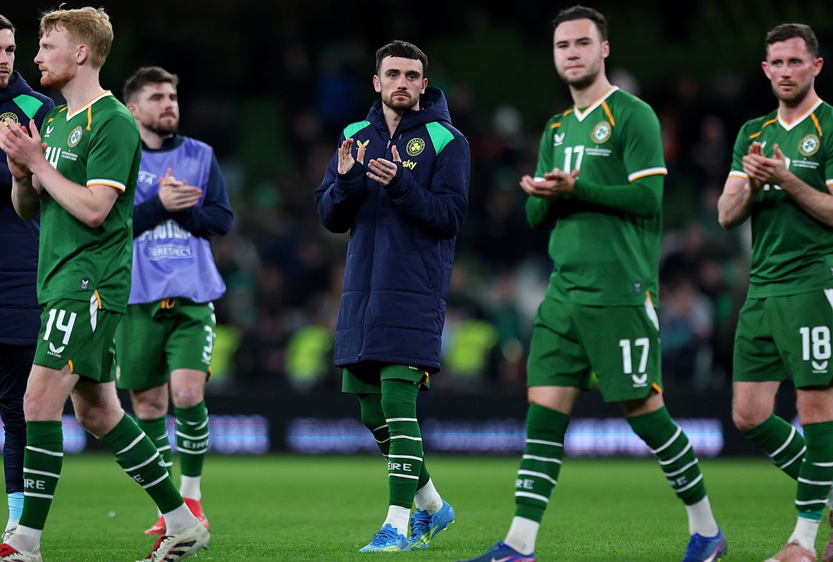 Troy Parrott after the match 