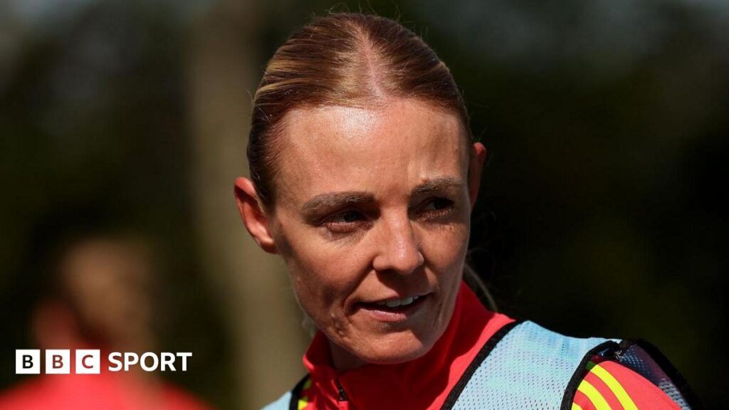 Sophie Ingle in Wales training this week