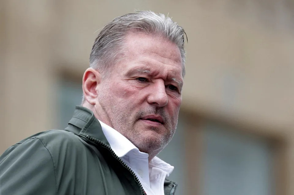 Jos Verstappen, 54, escaped unharmed after a crash on Sunday (Reuters)
