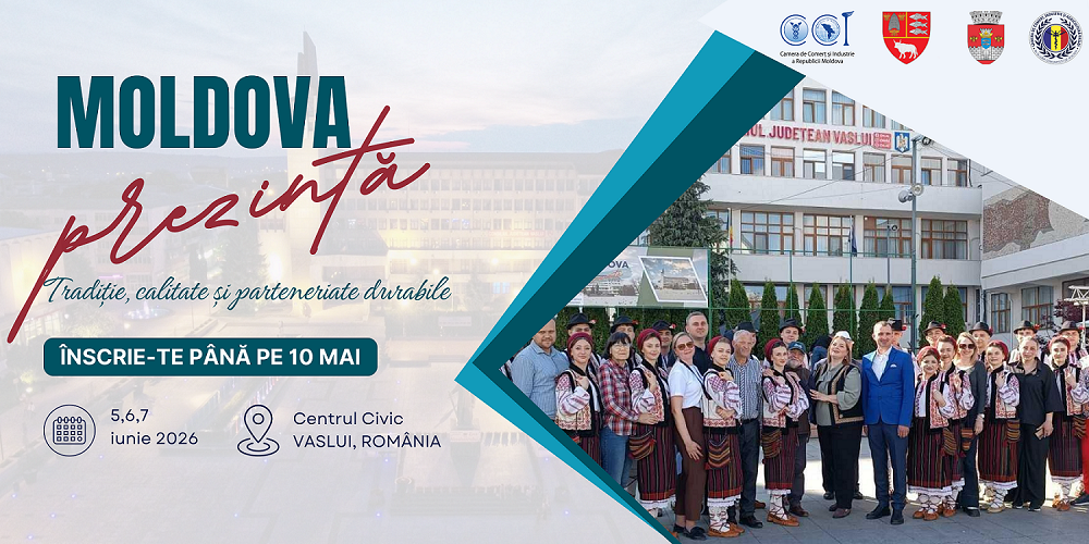 Local companies can participate in Moldova Presents exhibition, organized in Vaslui, Romania