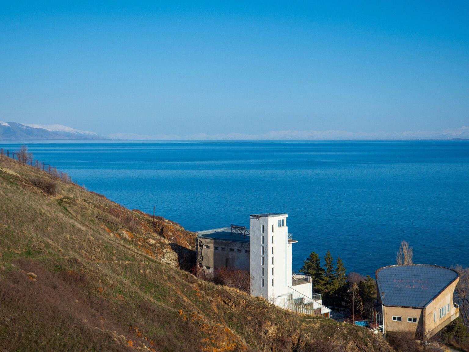 Some kind of old Soviet resorts outside of Sevanavank? [OC]