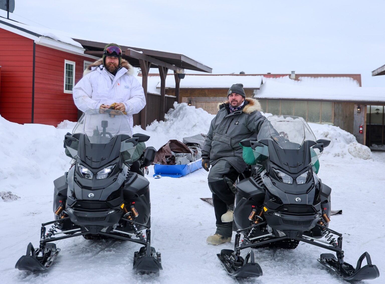 Snowmachine expedition studies how climate change is reshaping Alaska's coastline