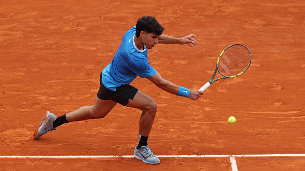 Alcaraz, after his victory over Báez in Monaco: "I thought I was going to play much worse, my level has surprised me." Photo: Getty Images