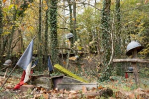 The set of “Les Amoureux de Verdun,” an immersive dramatization of the First World War