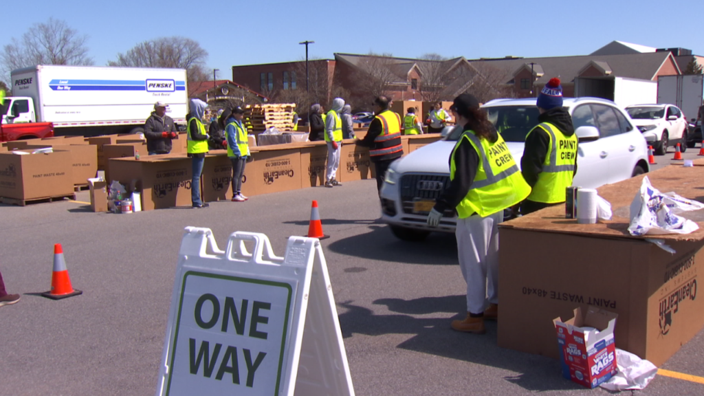 Town of Greece and Green Sheen paint company team up in paint recycling event