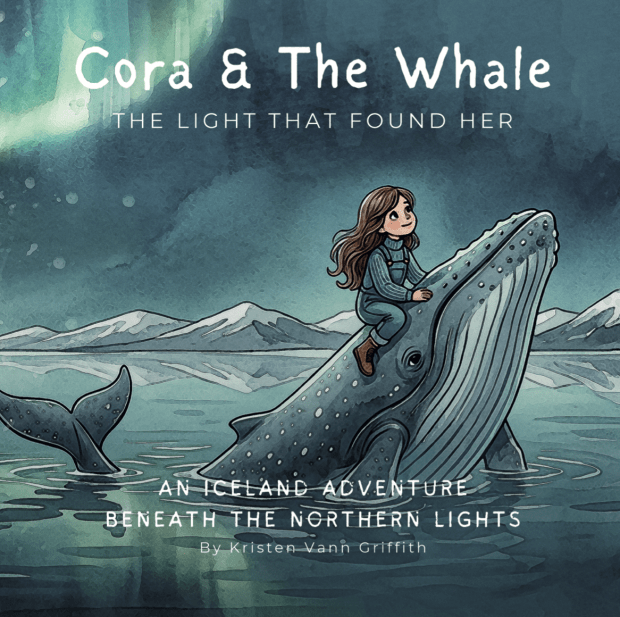 "Cora & the Whale," an illustrated children's book by Kristen Vann Griffith, is set in Iceland and follows Cora, a young girl navigating a move to a new town. (Kristen Vann Griffith)