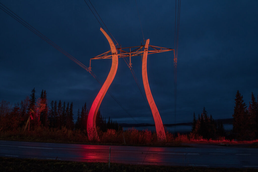 Pharos provides lighting control for Sweden’s first designed power line pole