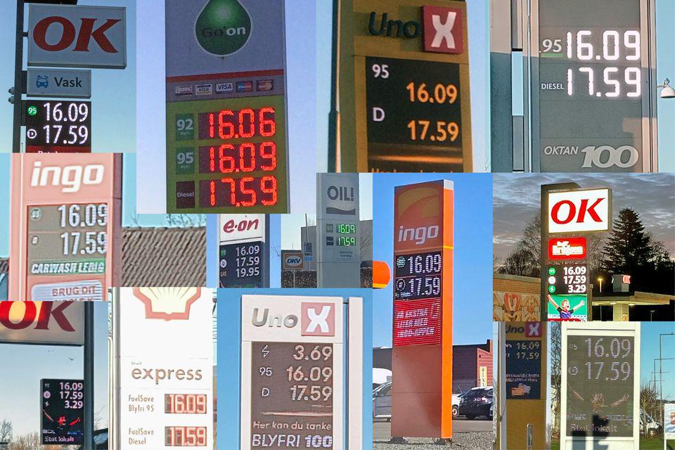 100 days after an intervention was supposed to ensure increased competition for petrol and diesel, prices are still the same throughout the country. This shows price checks that FDM has made at 44 gas stations around Denmark. The authorities should examine the fuel market carefully, FDM believes.