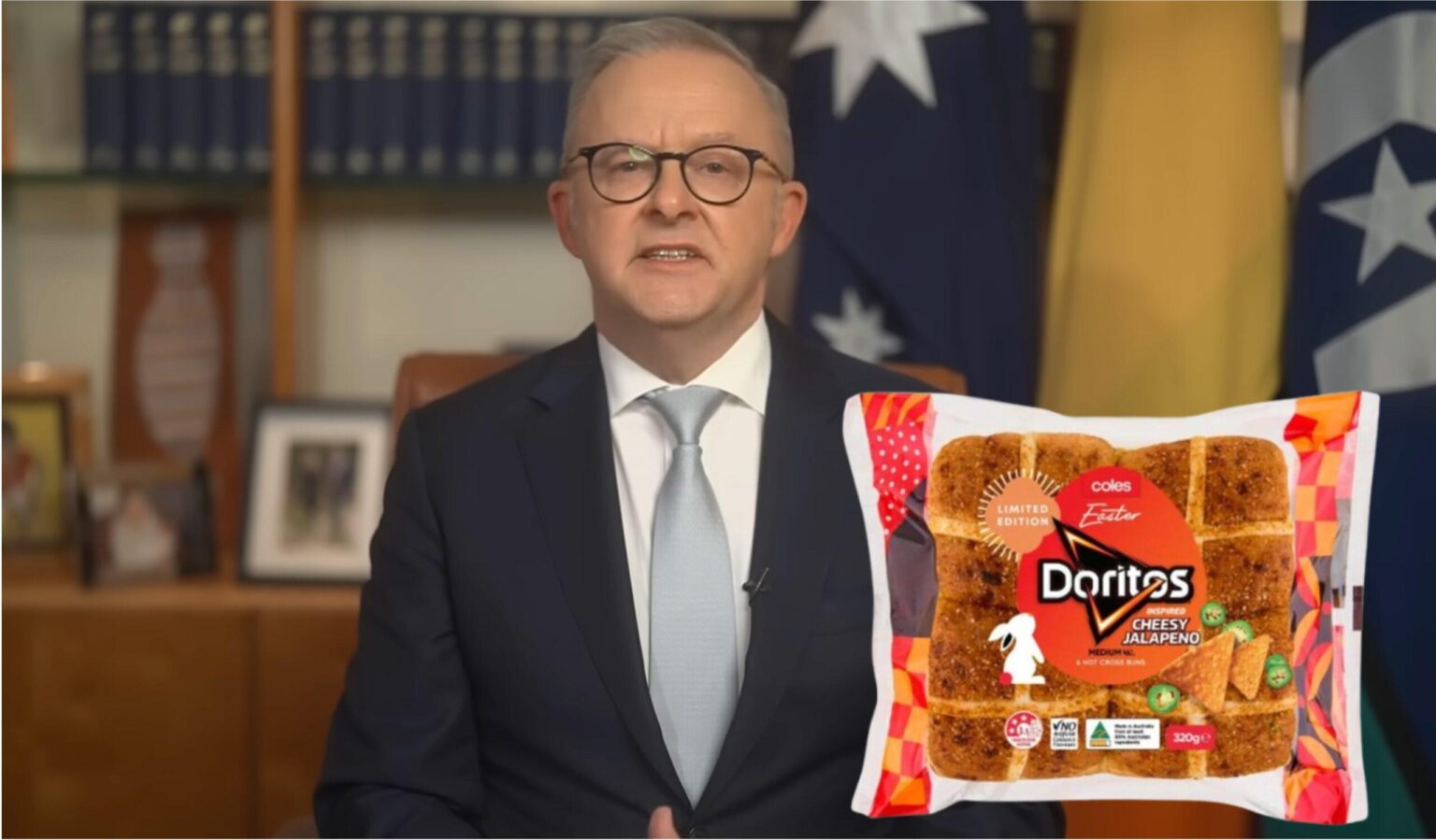Albanese To Address Nation About Alarming New ‘Doritos Cheesy Jalapeño Hot Cross Buns’