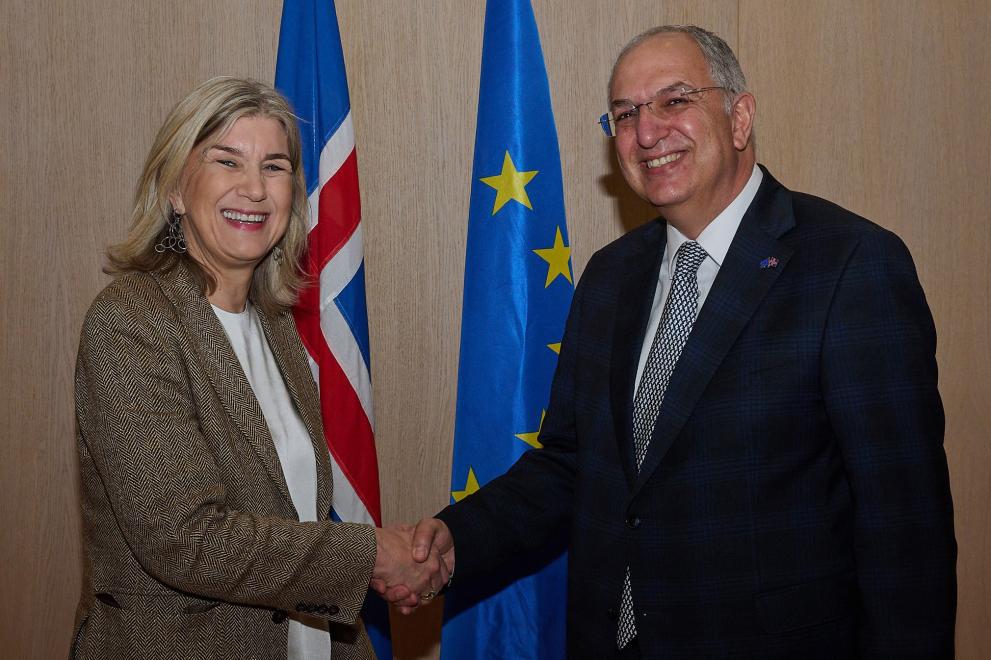 The European Commissioner for Fisheries and Oceans Visits Iceland