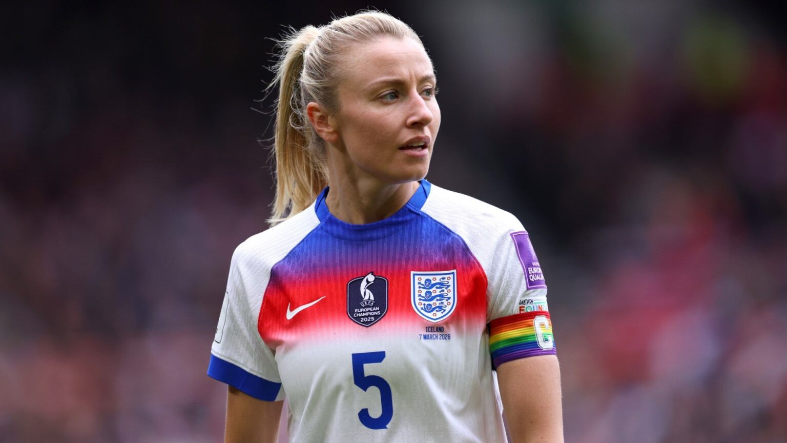 Leah Williamson injury update provided by Lionesses boss Sarina Wiegman as one England player forced to withdraw from squad ahead of World Cup qualifier against Iceland Goal.com