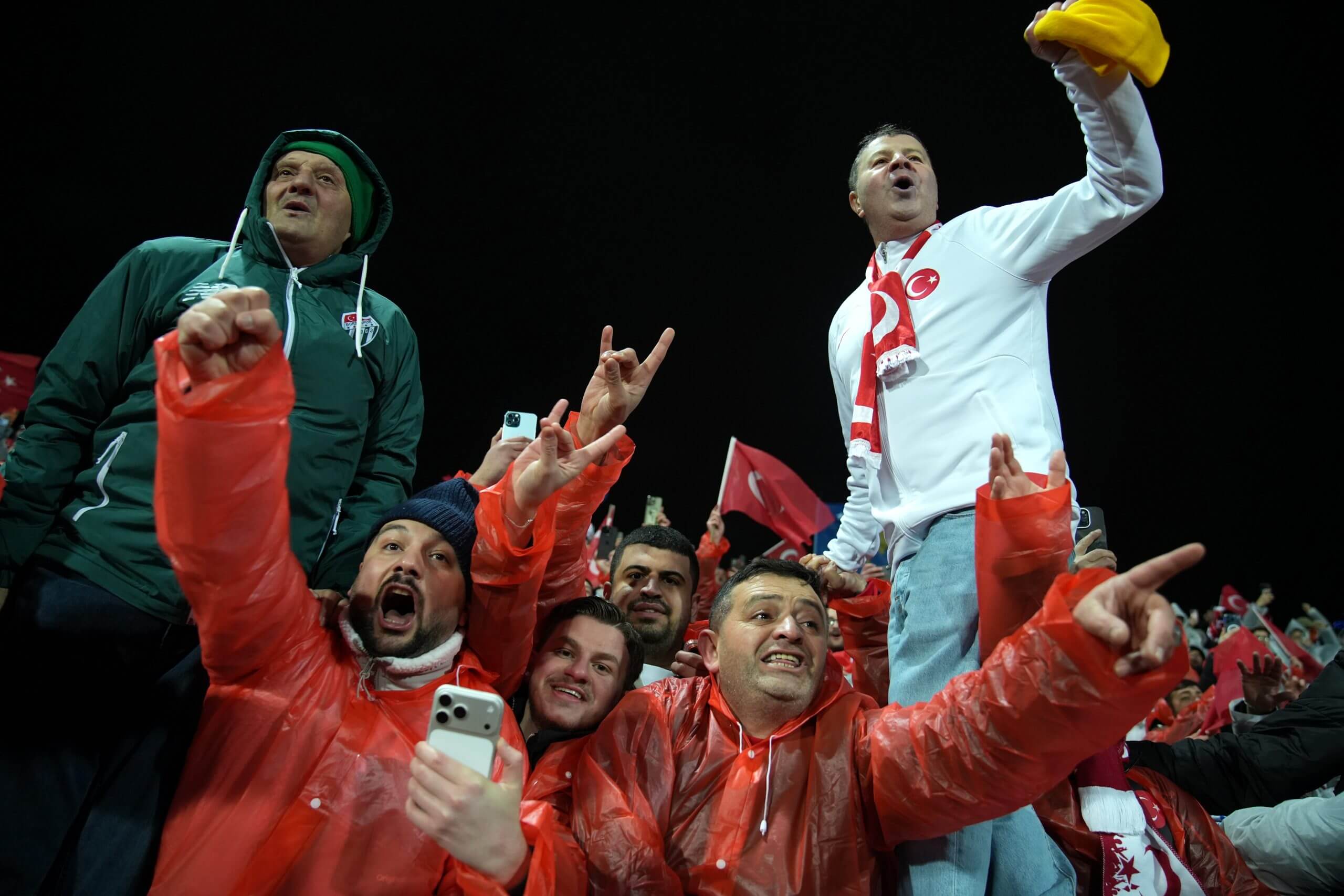 Turkey fans celebrate their qualification for a first World Cup since 2002