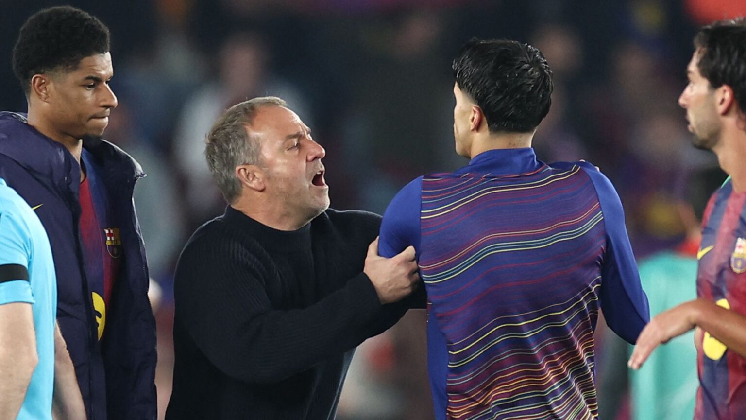Hansi Flick delivered a thinly veiled dig at the Video Assistant Referee system, sarcastically declaring, “I’m not sure what the ‘mouse’ is supposed to do,” before adding a pointed “Thanks to Germany!” for good measure.
The German coach’s choice of words was typical of the wry humour he has shown throughout his career, yet it also carried a clear hint of frustration. By referring to the VAR as a “mouse”-a direct translation of the German word “Maus”-Flick appeared to suggest that the technology is either irrelevant or, more likely, meddlesome. The curt “Thanks to Germany!” was almost certainly a dig at his home country’s role in developing and promoting VAR, a system many coaches and fans believe has introduced unnecessary complexity to the beautiful game.
Flick’s comments will do little to silence critics who argue that VAR decisions often feel inconsistent, and his use of sarcasm underscores the growing tension between on-field managers and the off-screen officials who now wield significant power over match outcomes FBL-EUR-C1-BARCELONA-ATLETICO MADRID