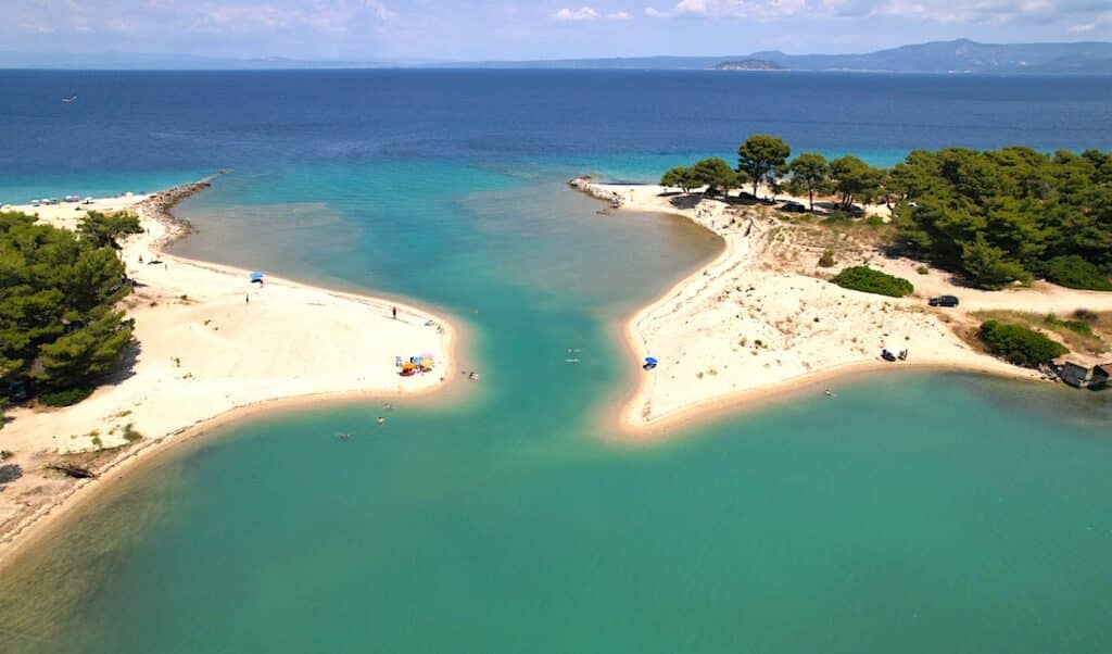 glarocavos laggon Chalkidiki, Greece