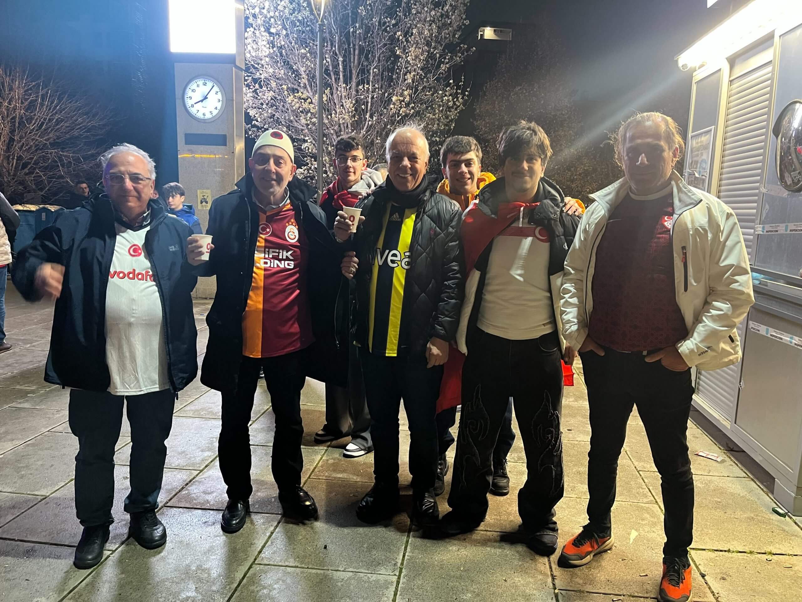 Tugra Yaman Bencoglu and his group of Turkey supporters in Kosovo