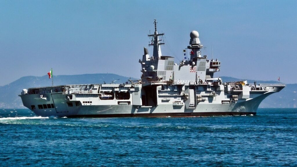 Italy’s Aircraft Carrier Isn’t a Smaller Version of an American Nuclear Supercarrier — It’s an Entirely Different Kind of Warship ITS Cavour Aircraft Carrier from Italy.