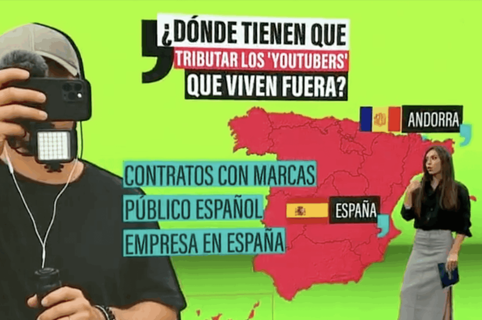 Explanation of the new criteria of the Treasury to force Andorran YouTubers to return to Spain