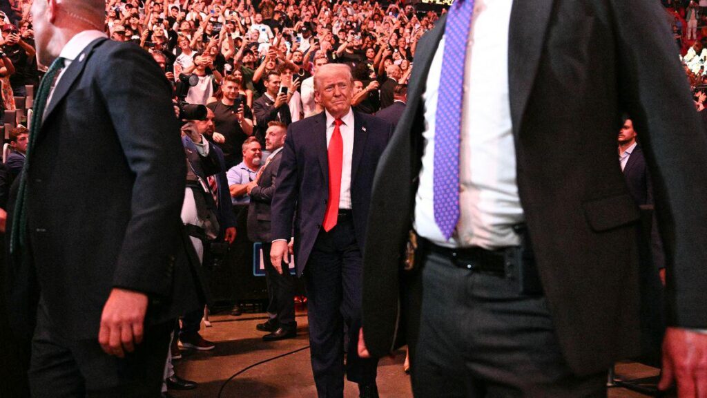 Trump booed during 'pathetic' UFC entrance with empty seats while US is at war