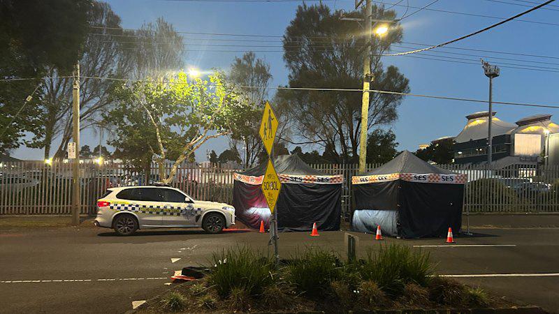 Car swerves into group of people outside Melbourne Showgrounds