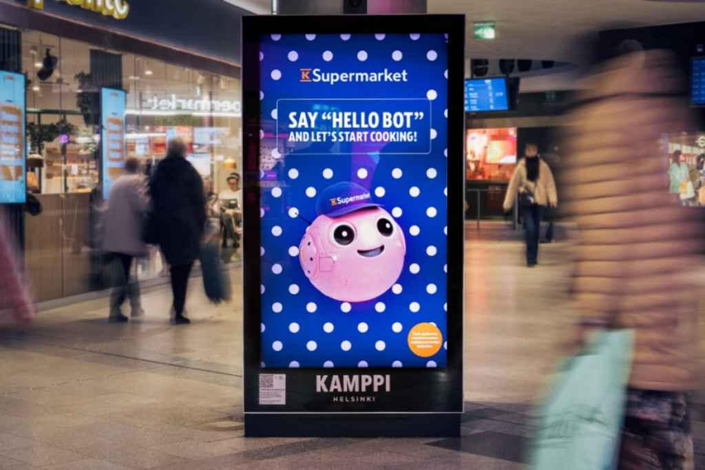 Digital signage talks back as Finland’s K Supermarket d Digital signage talks back as Finland’s K-Supermarket deploys AI-powered screens