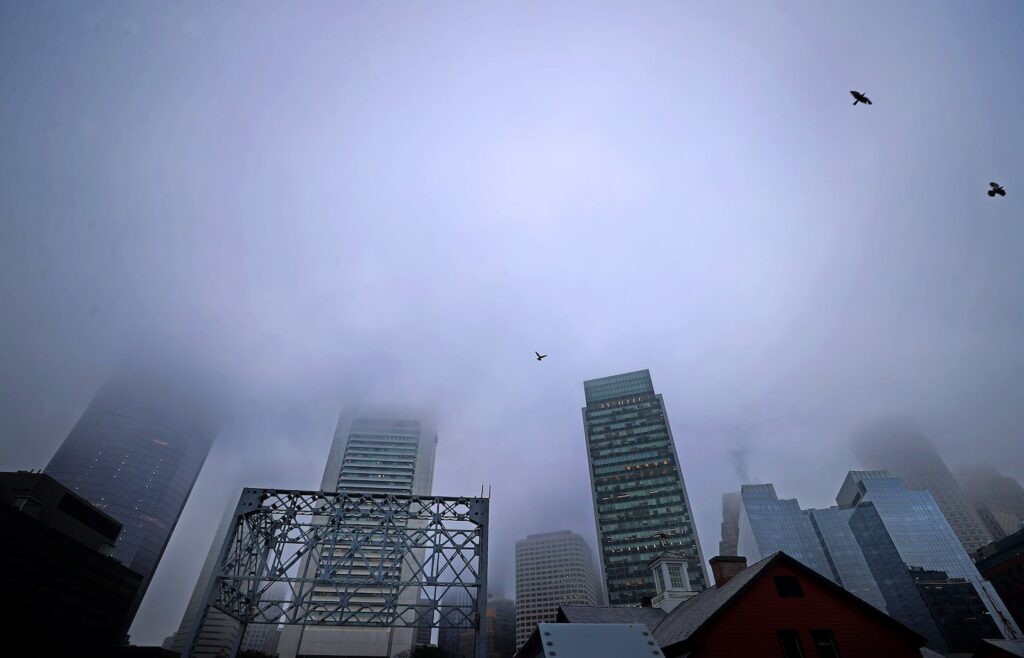 A view of downtown Boston on March 12.