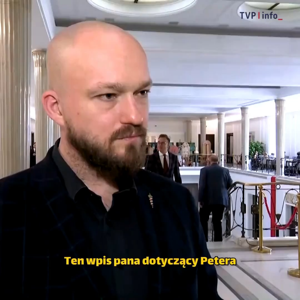 Tumanowicz from Confederation spread a fake that "in Hungary they hate Orbán so much that they preferred to vote for the guy who cooked a dog in a microwave." When asked about it by journalists, he explained that he didn't give Magyar's name, so he wasn't the one he meant :)