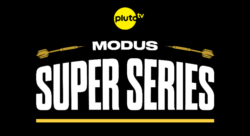 Darts, MODUS Super Series, Pluto TV, Logo, Graphic