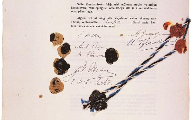 The heritage protection society wants Tartu peace to be named a national holiday