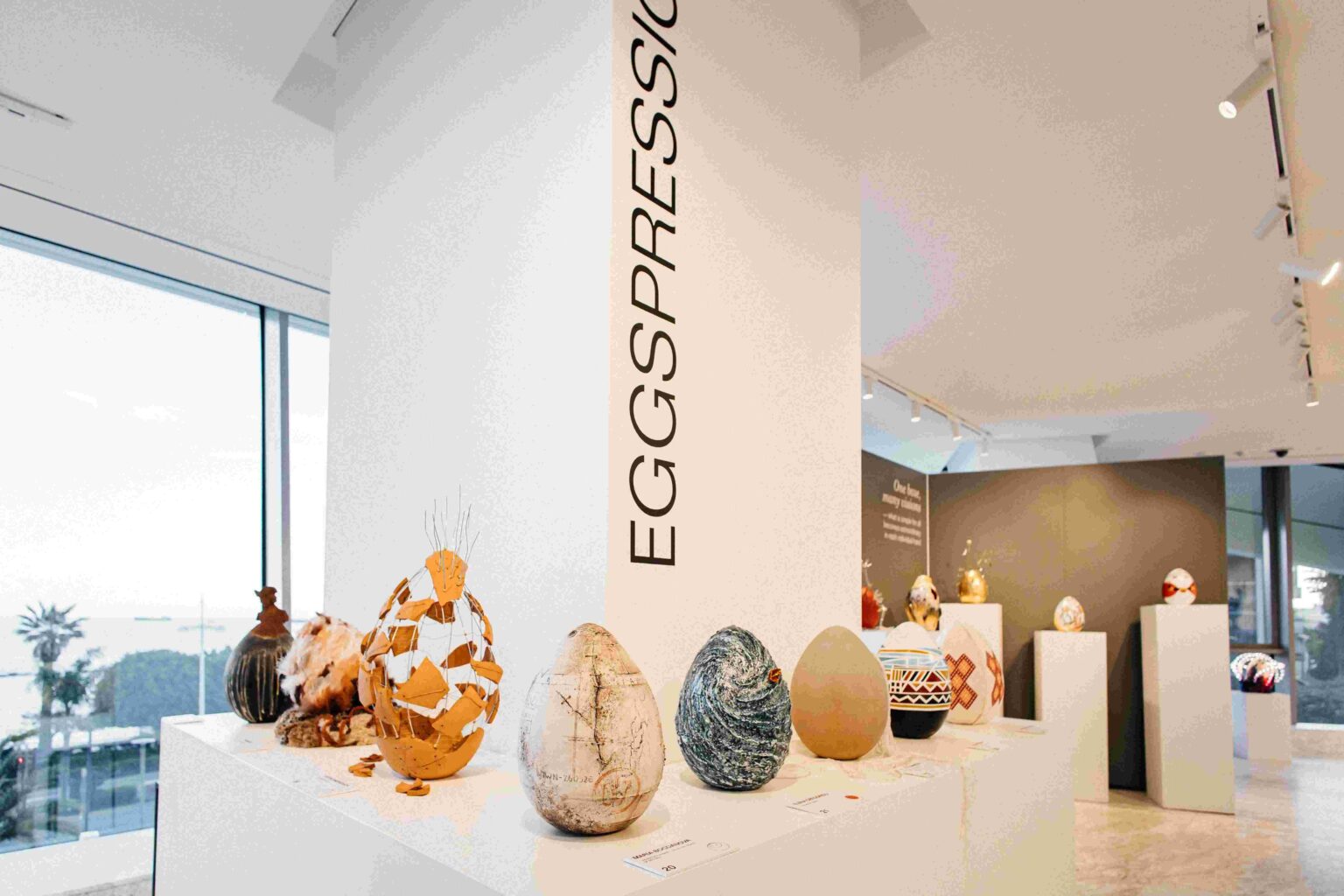 EGGspression: 36 artists create 36 expressions of a ceramic egg cover EGGspression: 36 artists create 36 expressions of a ceramic egg