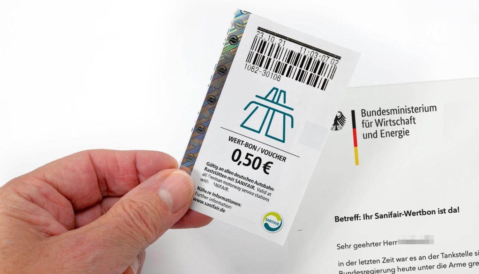 Relief at the gas station: Government sends all commuters a Sanifair voucher