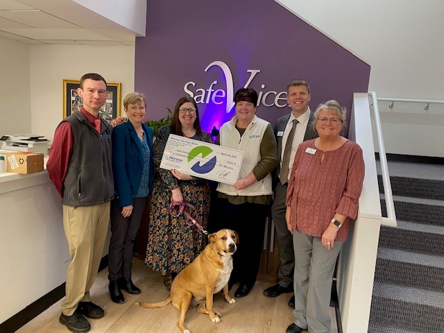 Norway Savings Bank delivers $5,000 to Safe Voices in Auburn