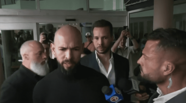 tate brothers arrive in Florida 2025