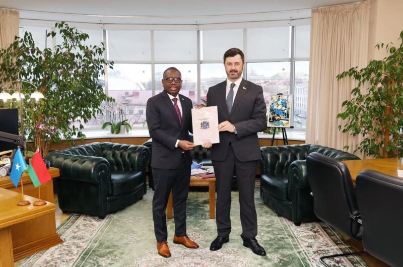 Somali Envoy in Russia Credentials Handed to Belarus Somali ambassador Russia Belarus