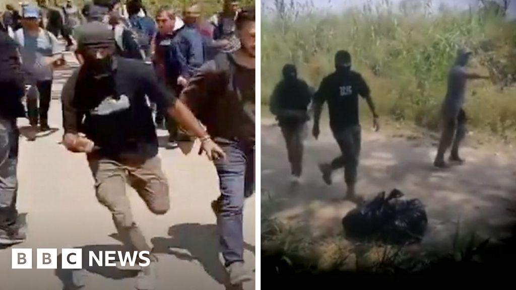 Greek police use masked migrants to forcefully push other migrants back at border BBC