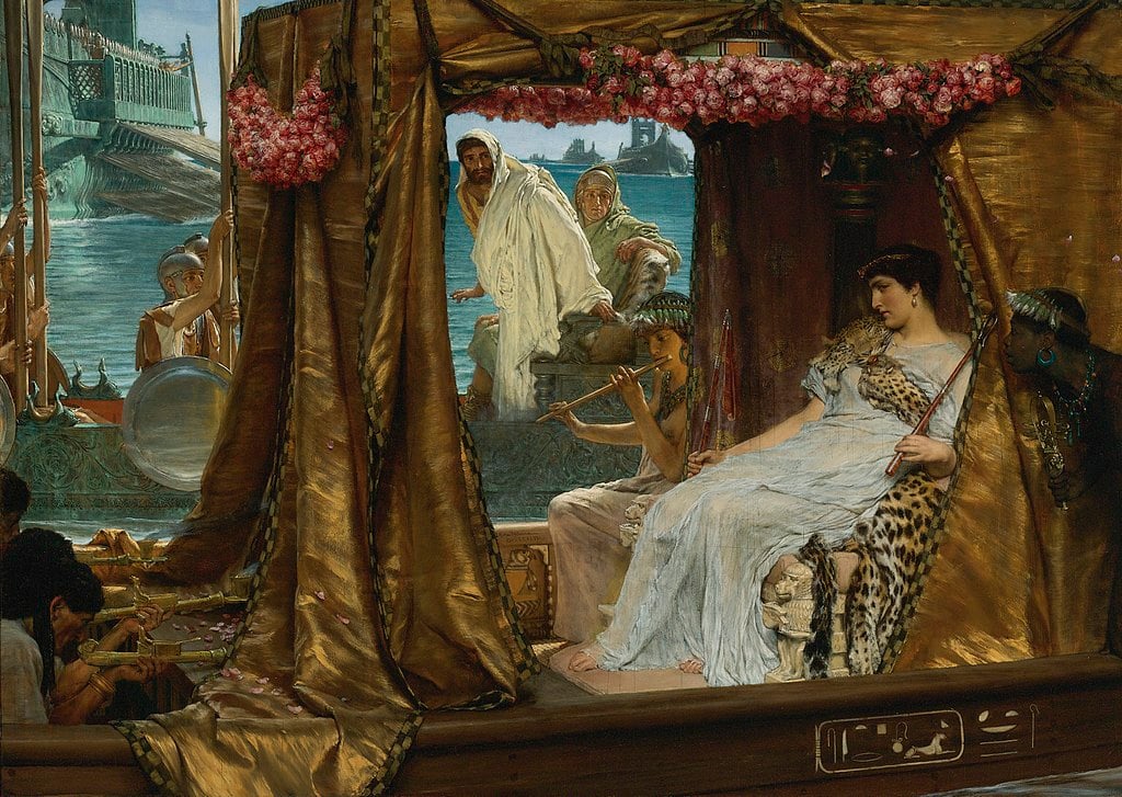 Cleopatra Marc Antony love affair Samos, ancient Greece