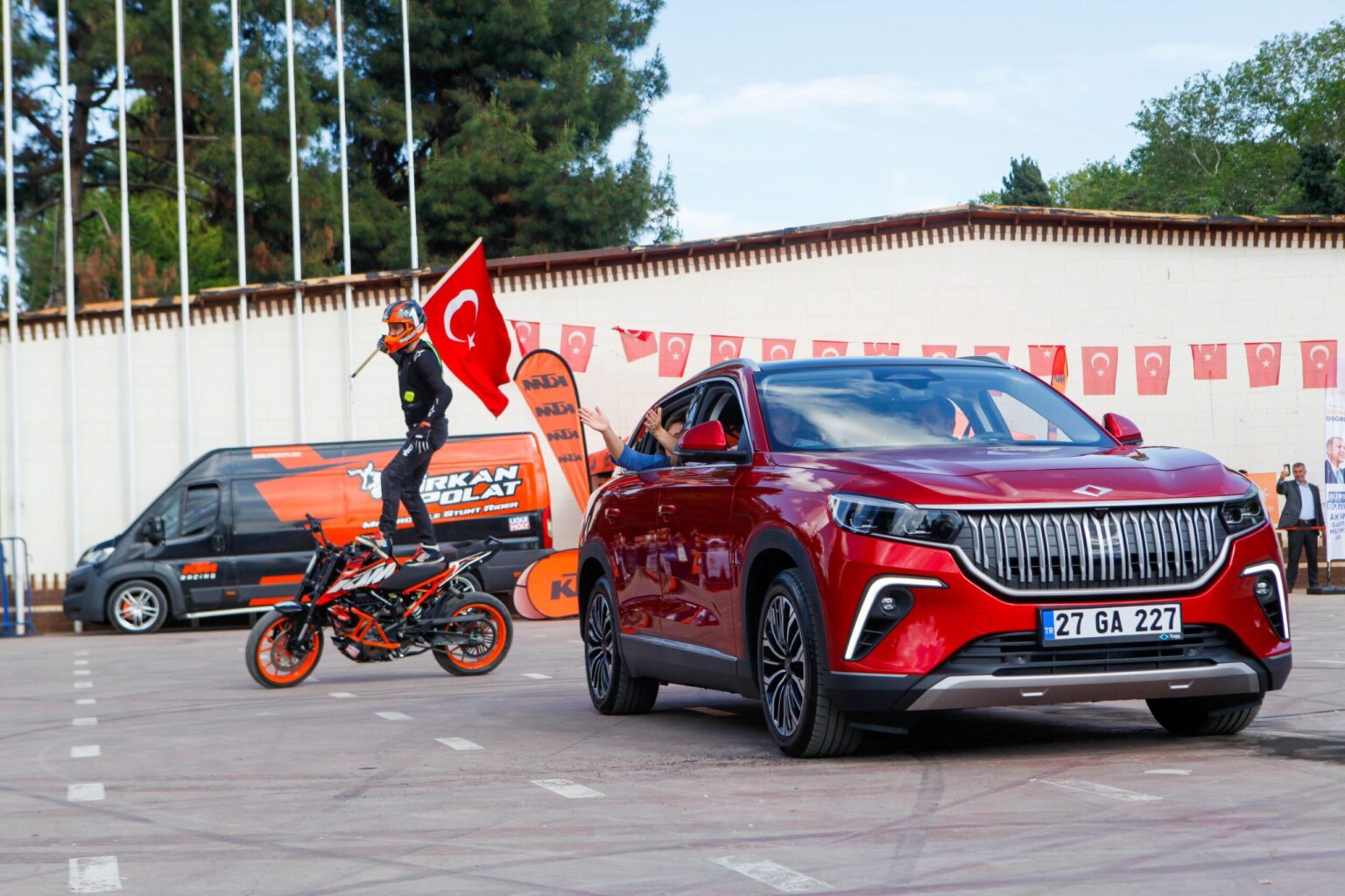 Turkey EVS: A Togg T10X electric SUV on display in the Turkish southern city of Gaziantep. Togg vehicles are designed and assembled in Turkey