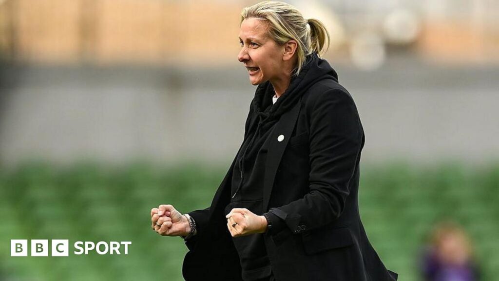 Carla Ward celebrates win