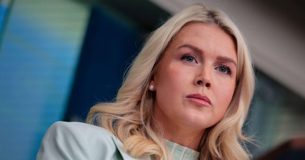 Trump tells Karoline Leavitt 'you're doing a terrible job' as he gets 97% bad press