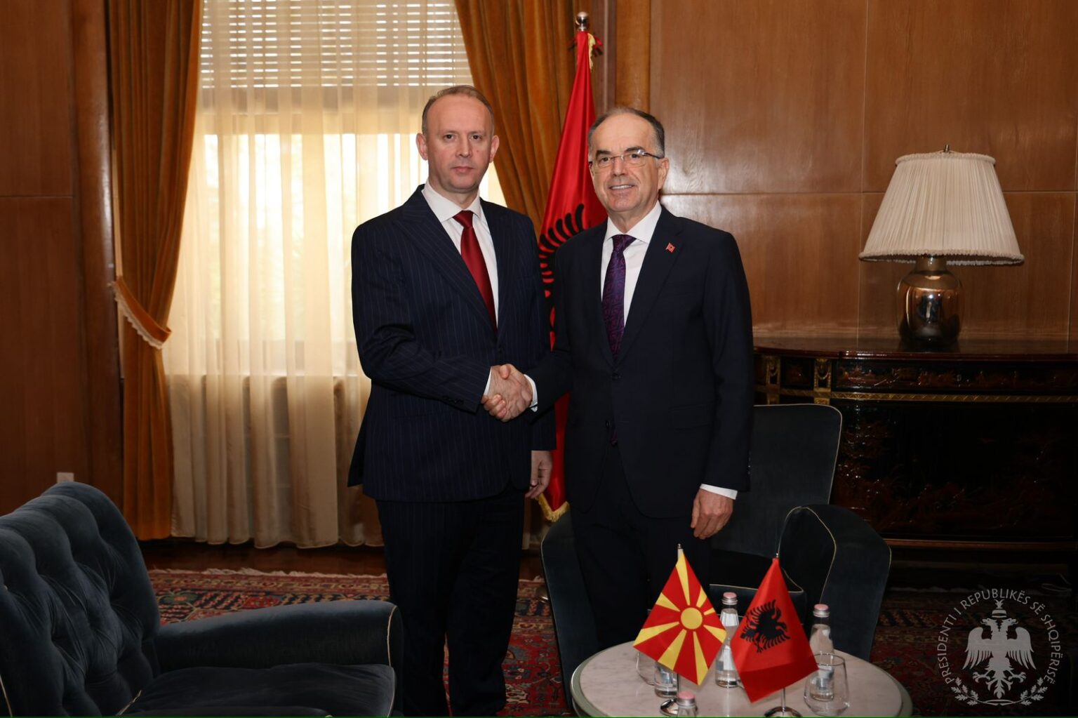 Begaj meets with the Albanian Speaker of the RMV: Albanian students should be guaranteed the right to take exams in their native language