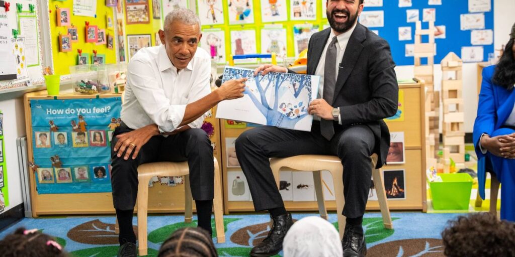 Obama meets Mamdani in New York City before reading to preschoolers