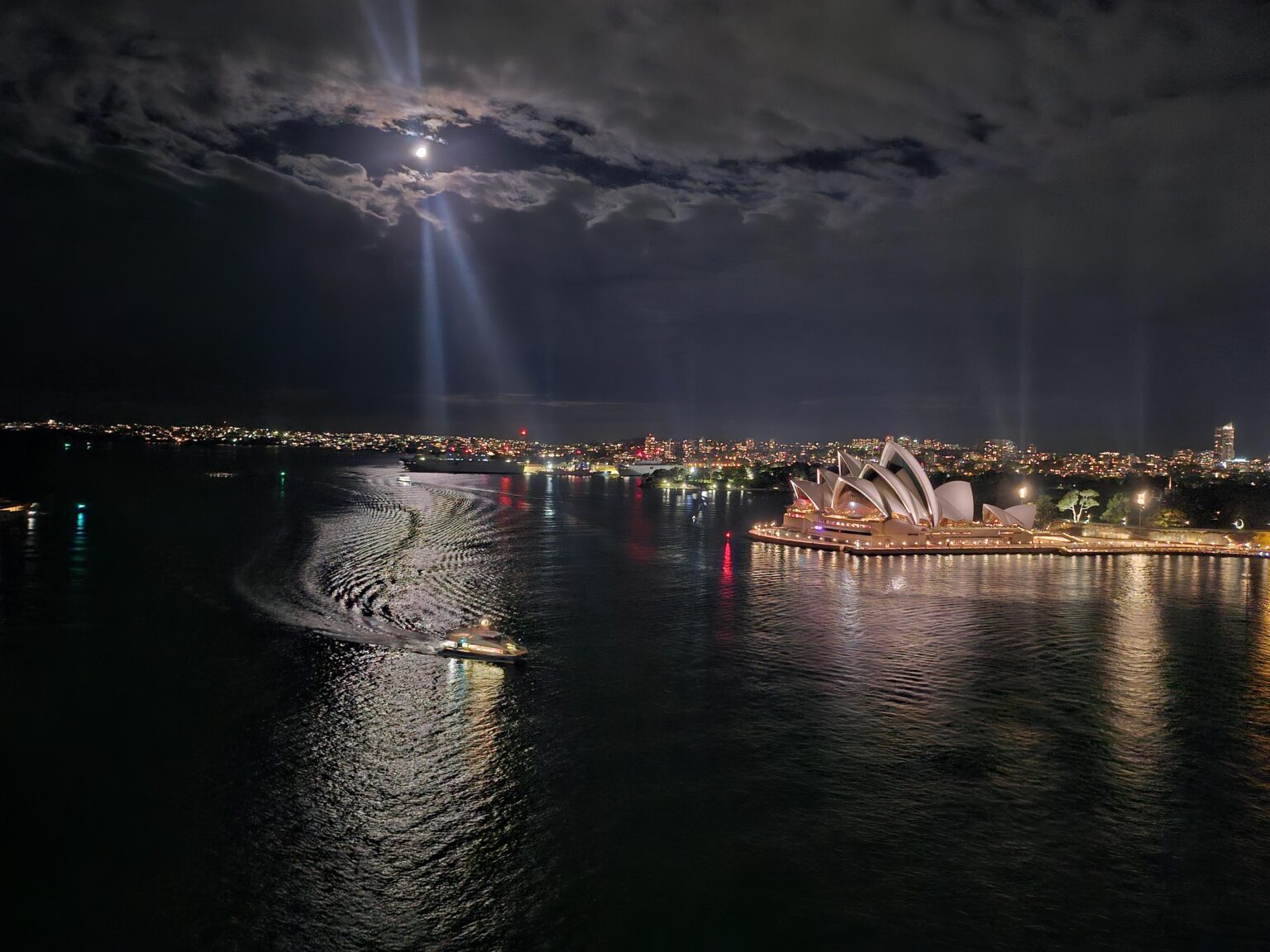 Harbour looking stunning last night