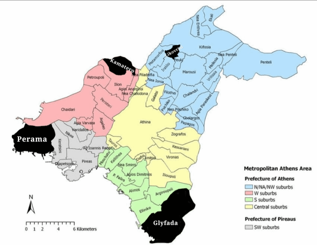 Day 5: the comment with the most upvotes deletes a municipality of Athens (Glyfada was voted yesterday)