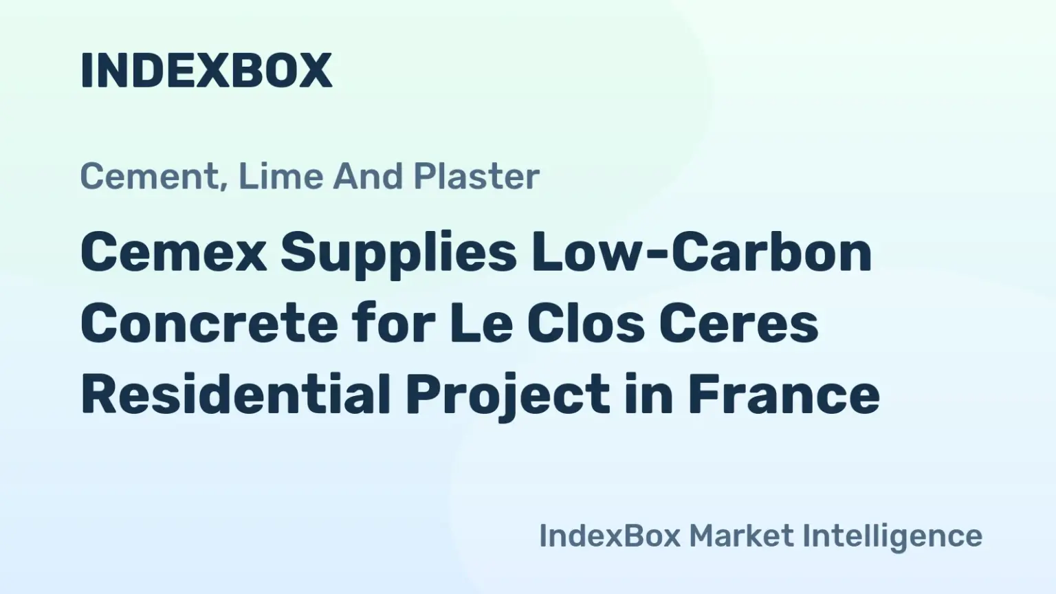 Cemex Vertua Concrete Used in Mauguio Residential Development | 2025 Project - News and Statistics