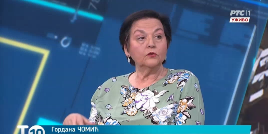 Gordana Čomić came to RTS literally drunk